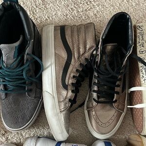 Metallic High Top Vans